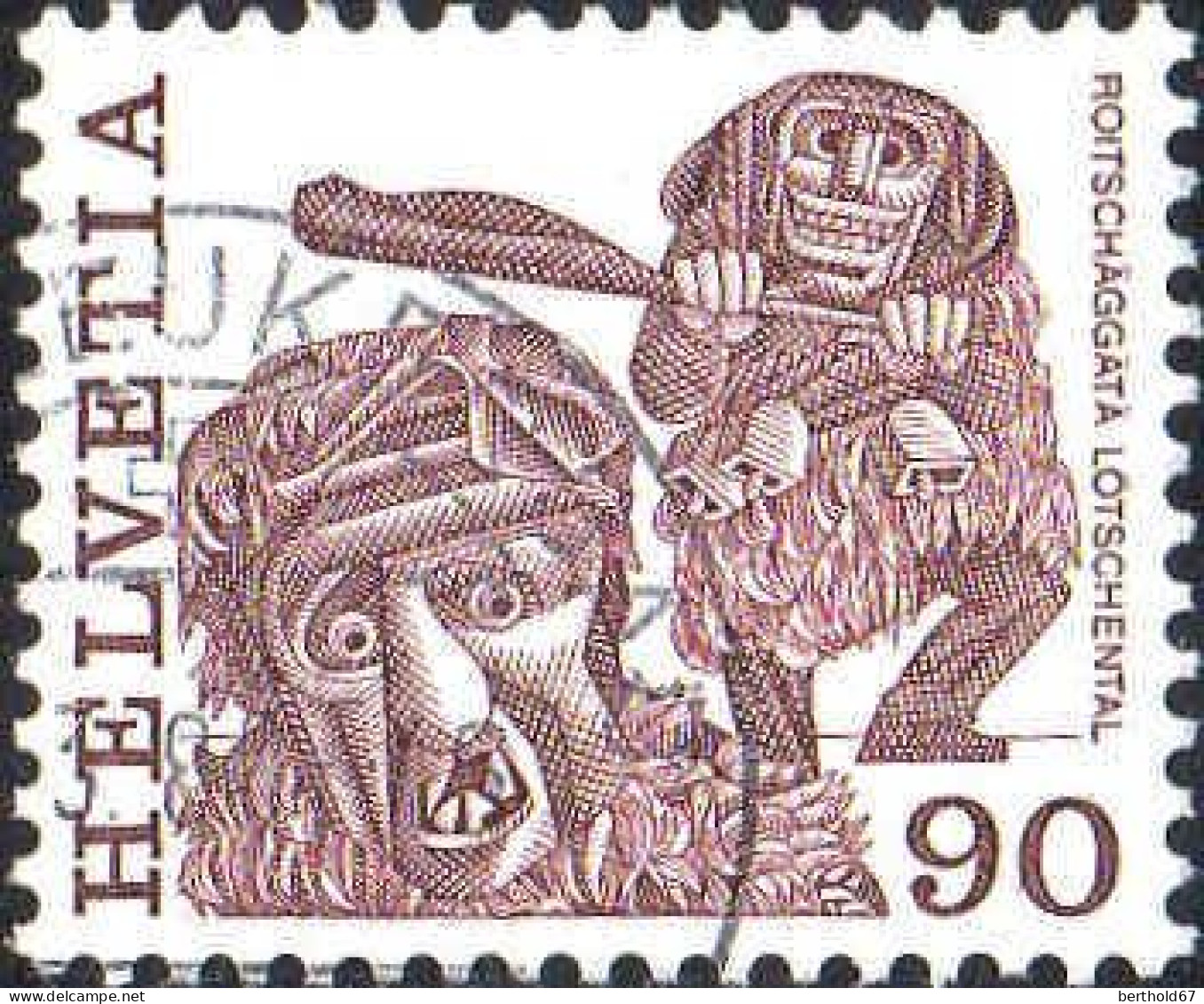 Suisse Poste Obl Yv:1041 Mi:1108A Roitschäggätä Lötschental (TB Cachet Rond) - Used Stamps