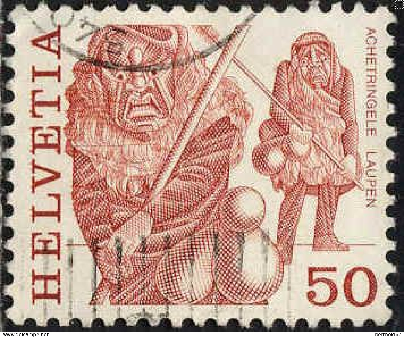 Suisse Poste Obl Yv:1038 Mi:1105A Achetringele Laupen (cachet Rond) - Used Stamps