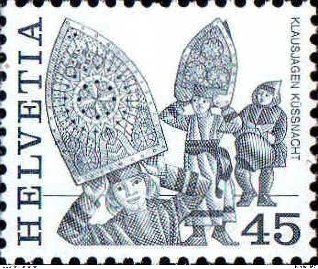 Suisse Poste N** Yv:1210 Mi:1281 Klausjagen Küssnacht - Unused Stamps