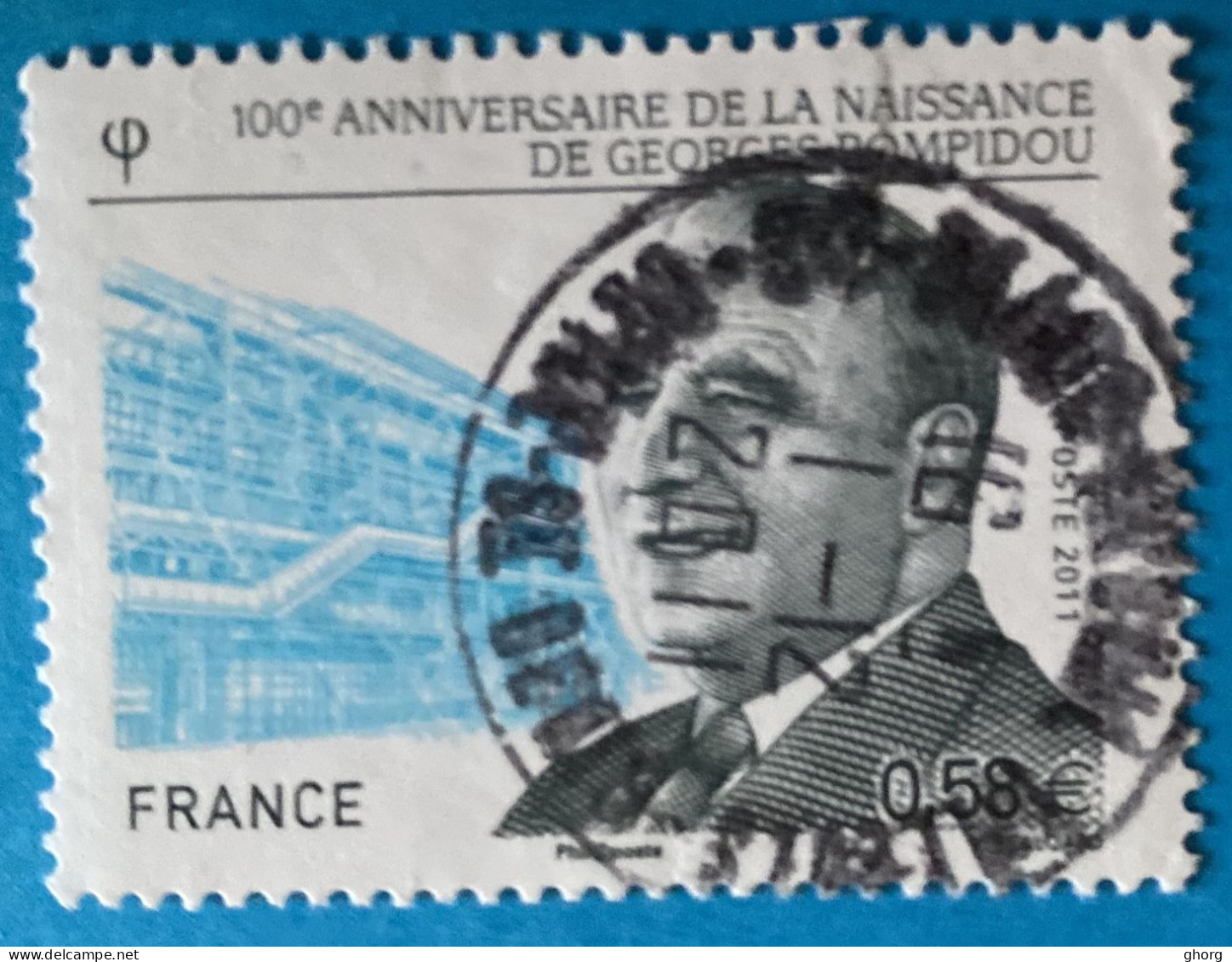 France 2011 : Georges Pompidou, Homme D'Etat Français N° 4561 Oblitéré - Oblitérés