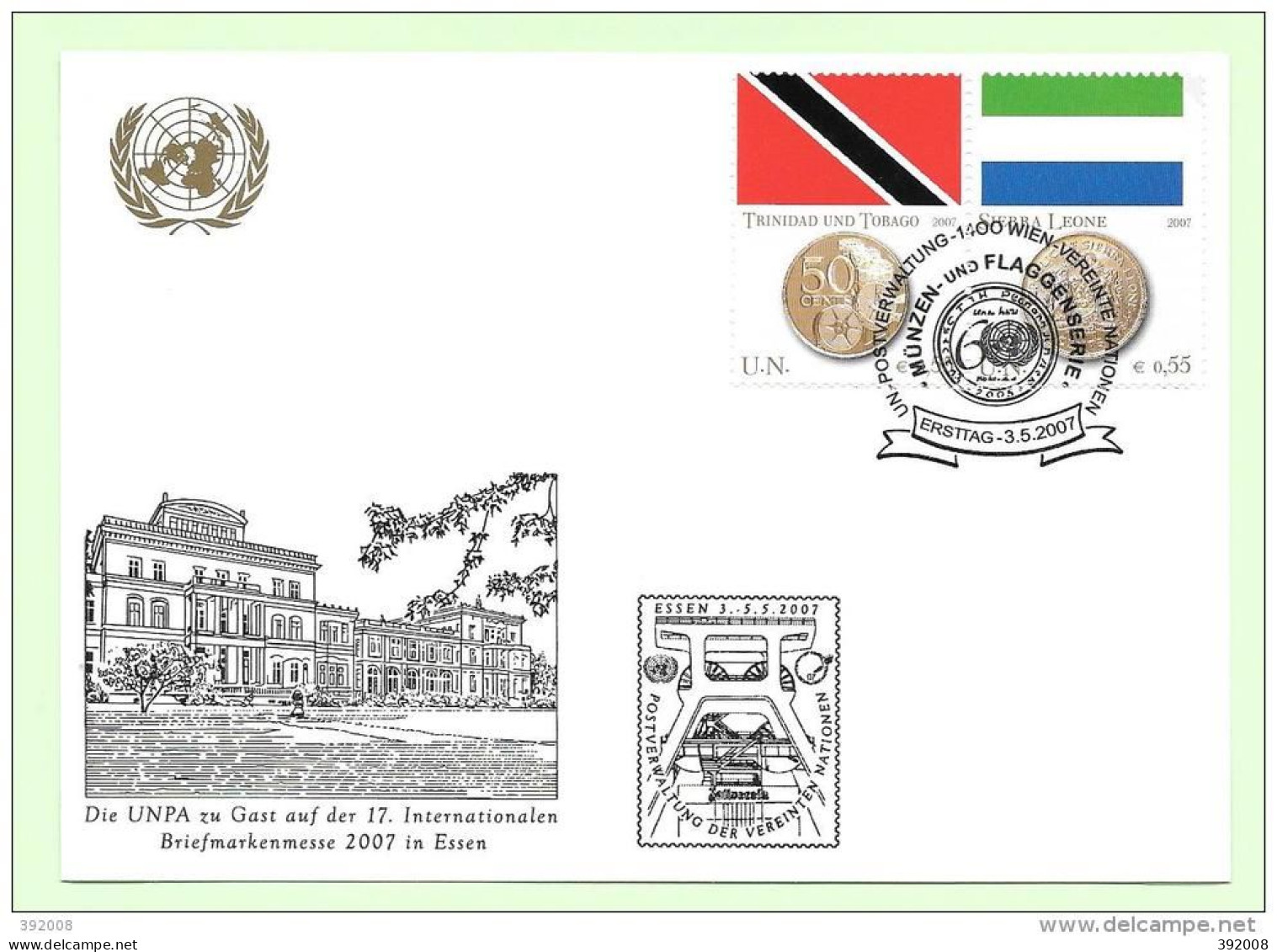 2007 - 500 / 501 - Trinité Et Tobago, Sierra Leone - 38 - FDC
