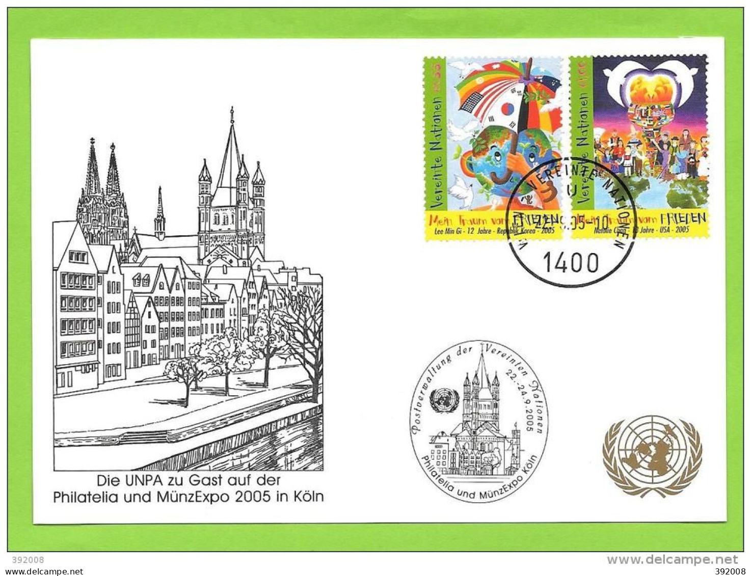 2005 - 462 / 63 - Journée Mondiale De La Paix - 35 - FDC