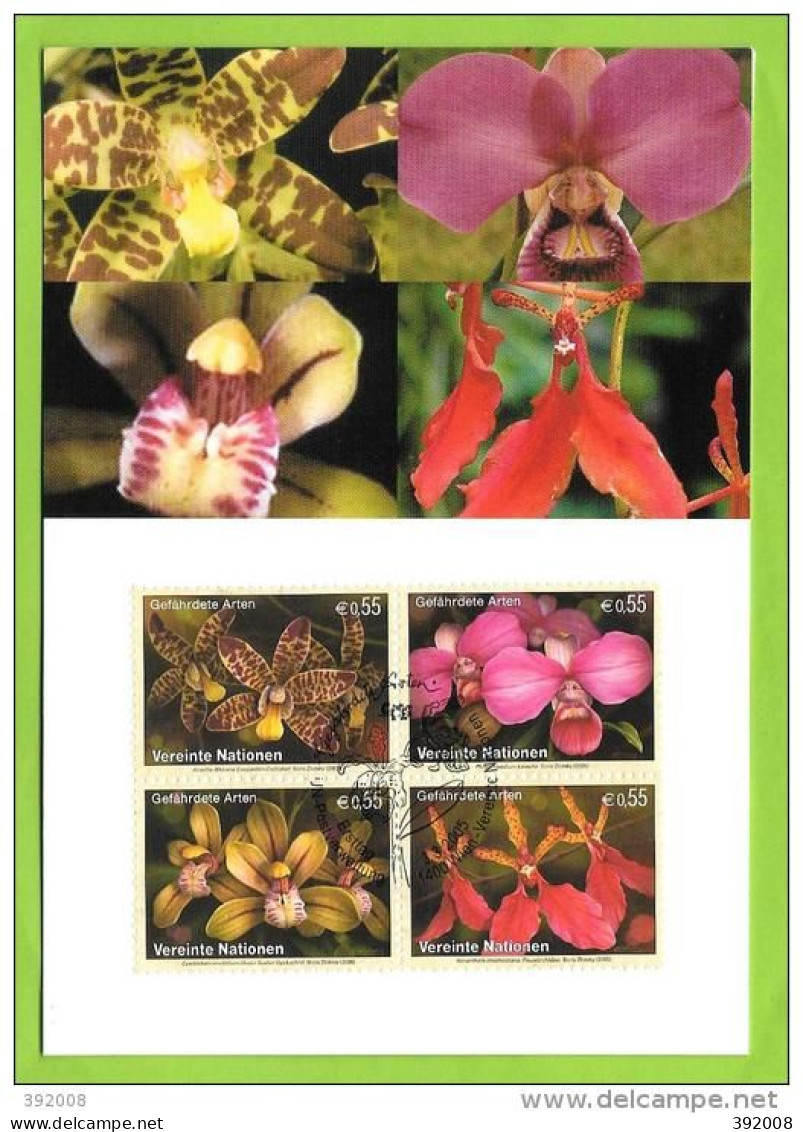 2005 - 446 / 449 - Protection De La Nature - Orchidées - 34 - FDC