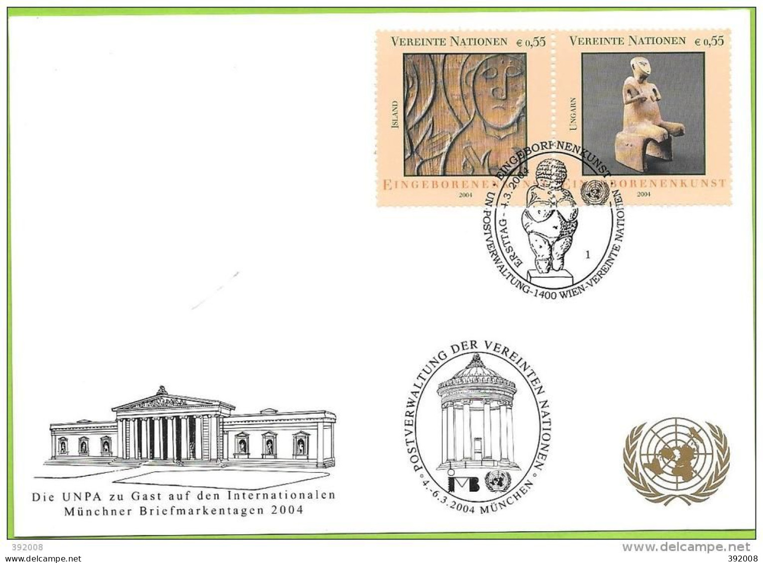 2004 - 426 / 427 - Art Autochtone - 33 - FDC