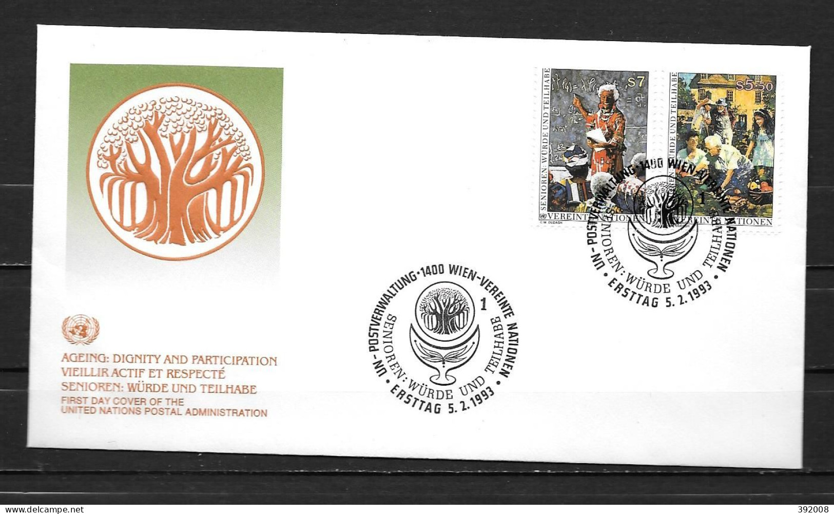 1993 - 157 / 58 - Vieillir Actif Et Respecté - 31 - FDC