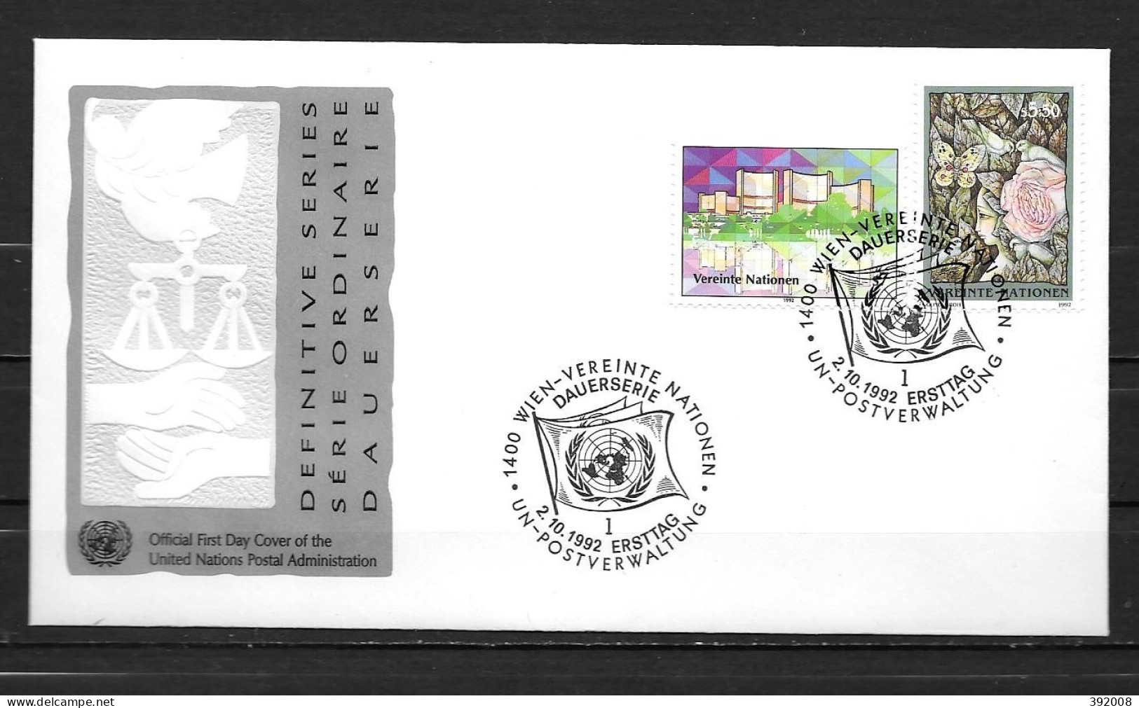 1992 - 149 / 150 - Série Courante - 30 - FDC