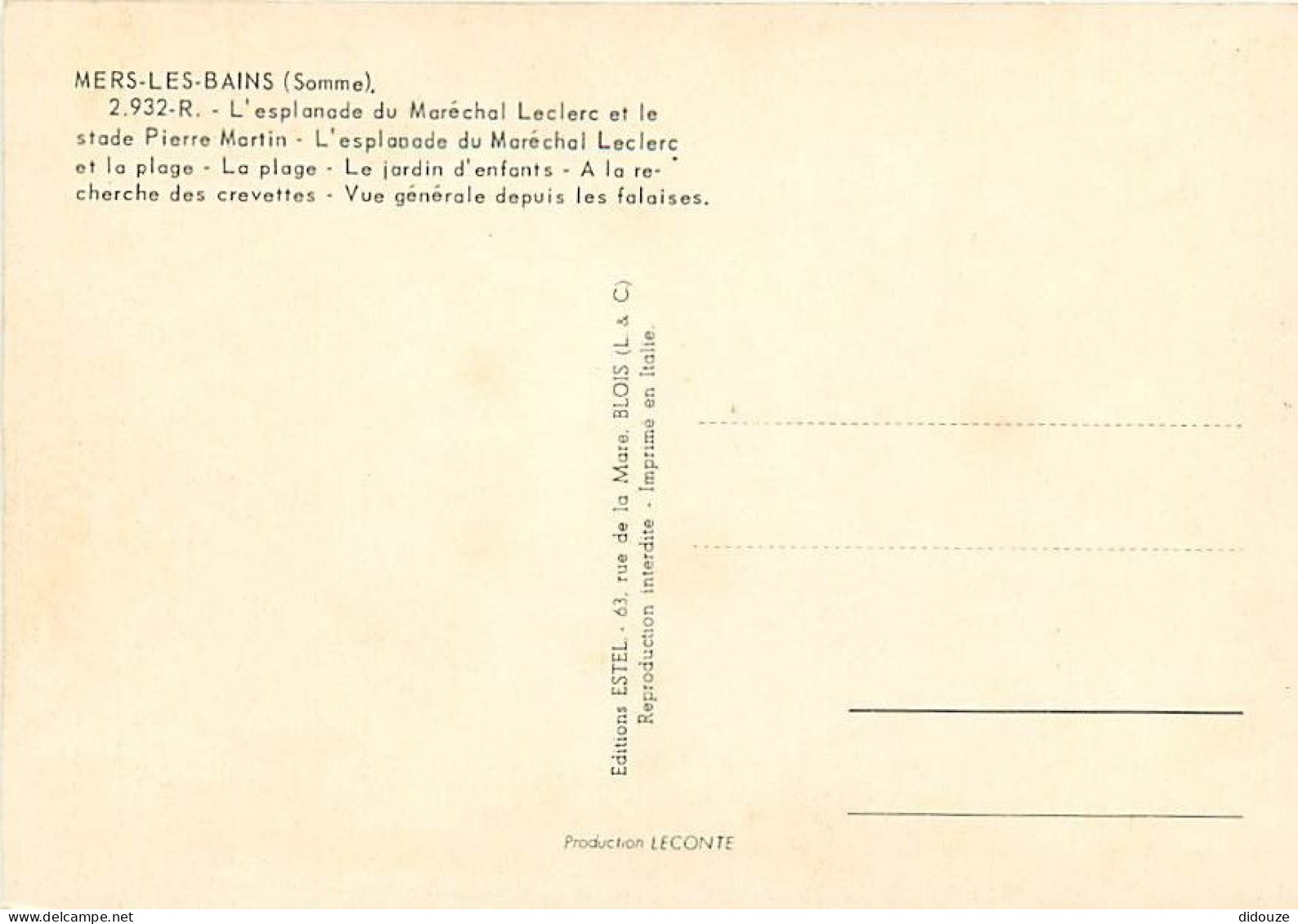 80 - Mers Les Bains - Multivues - CPM - Voir Scans Recto-Verso - Mers Les Bains