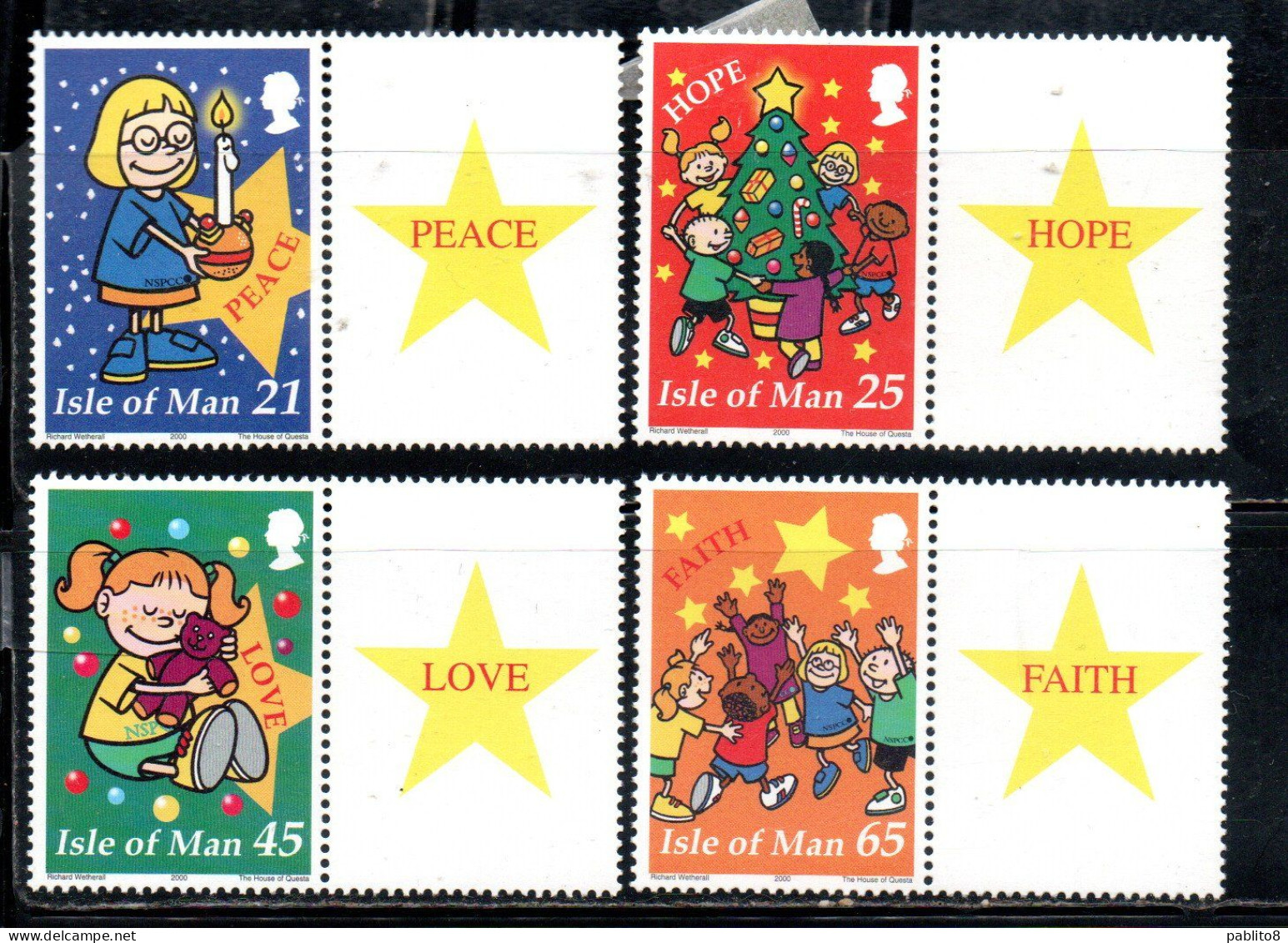 ISOLA DI MAN ISLE OF MAN 2000 CHRISTMAS NATALE NOEL WEIHNACHTEN NAVIDAD COMPLETE SET SERIE COMPLETA MNH - Man (Insel)