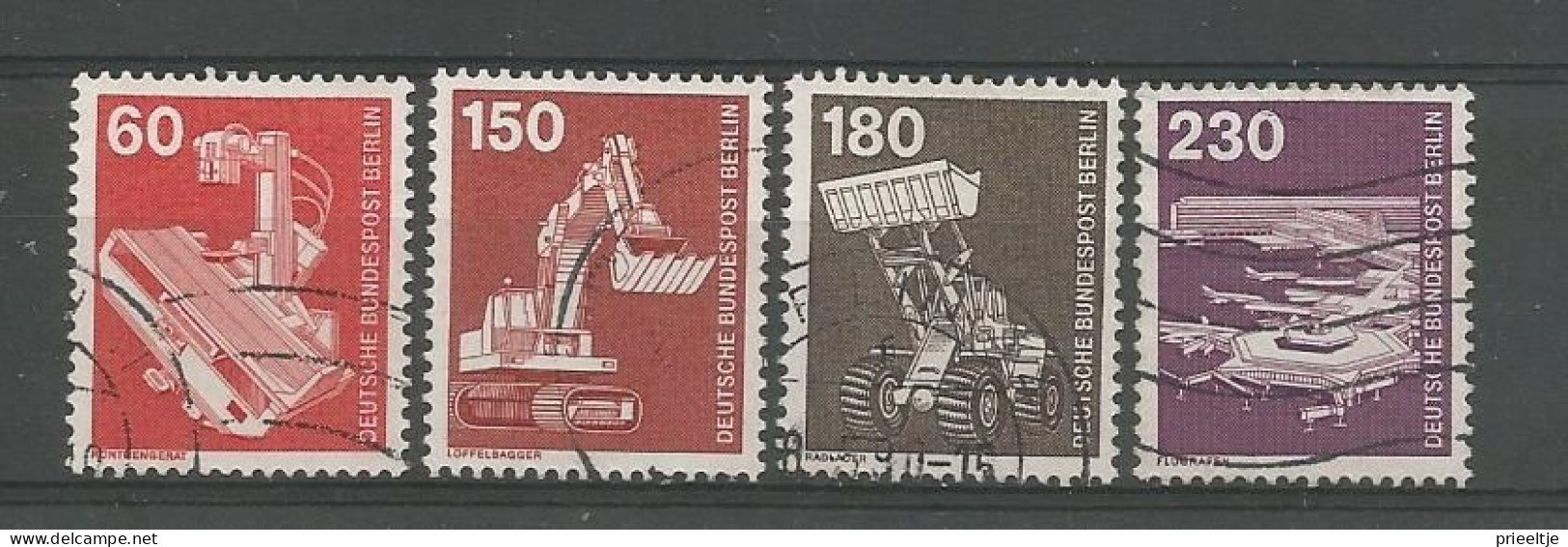 Berlin 1978-79 Industry & Technics  Y.T. 539+556+558/559 (0) - Oblitérés