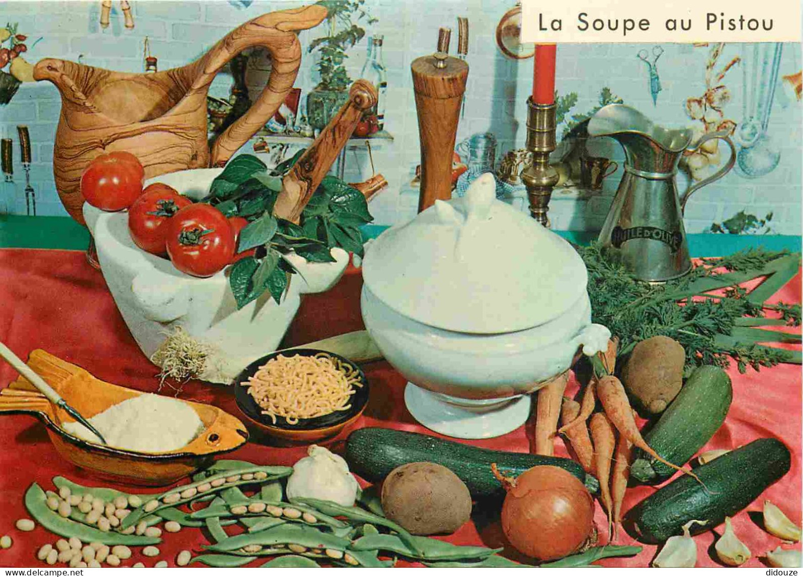 Recettes De Cuisine - Soupe Au Pistou - Gastronomie - CPM - Voir Scans Recto-Verso - Recettes (cuisine)