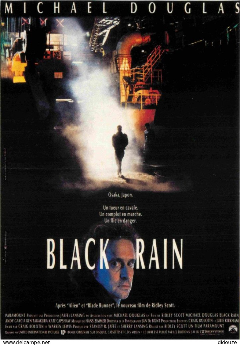 Cinema - Affiche De Film - Black Rain - Michael Douglas - CPM - Carte Neuve - Voir Scans Recto-Verso - Affiches Sur Carte