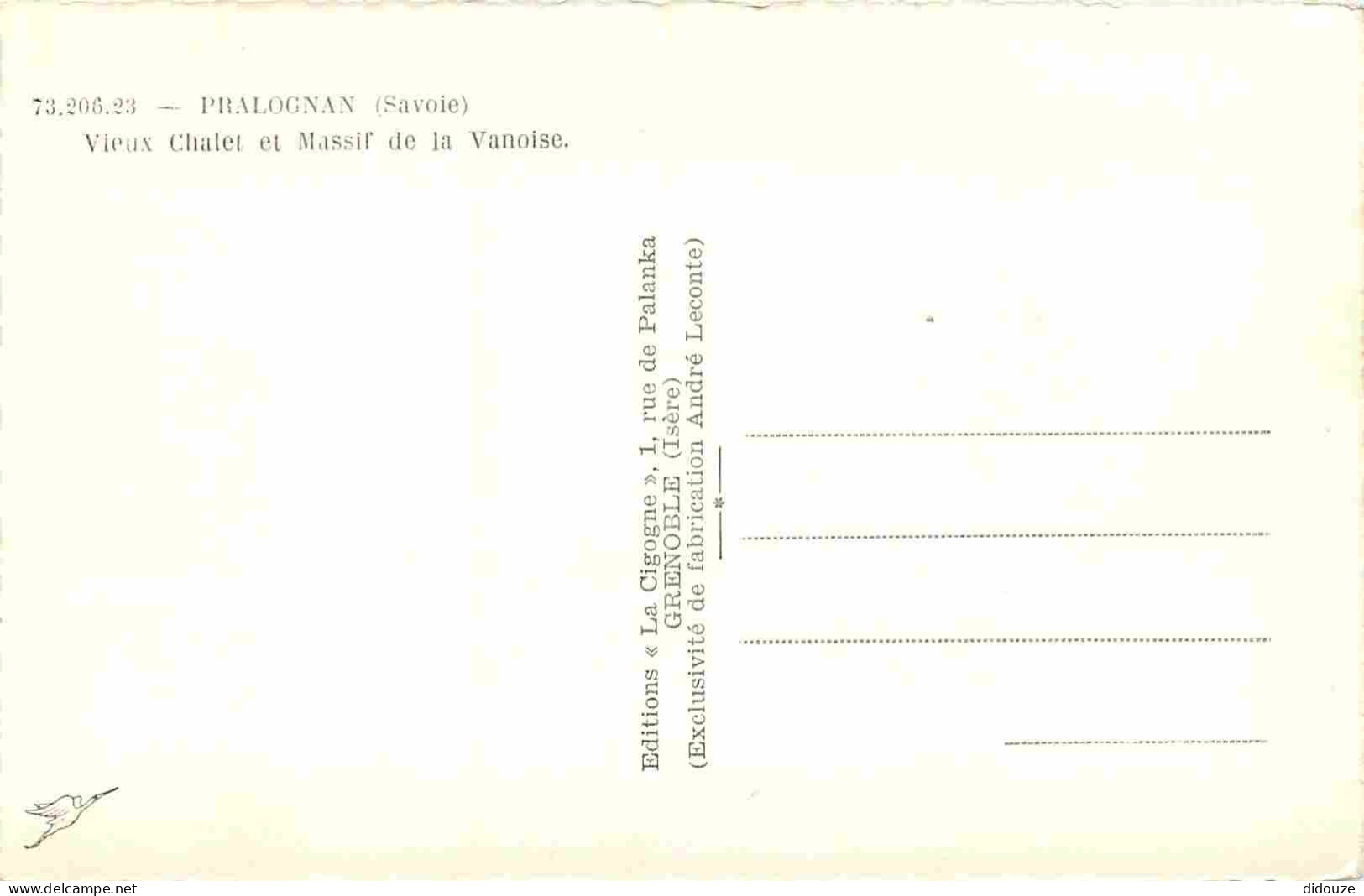 73 - Pralognan La Vanoise - Vieux Chalet Et Massif De La Vanoise - Carte Dentelée - CPSM Format CPA - Carte Neuve - Voir - Pralognan-la-Vanoise