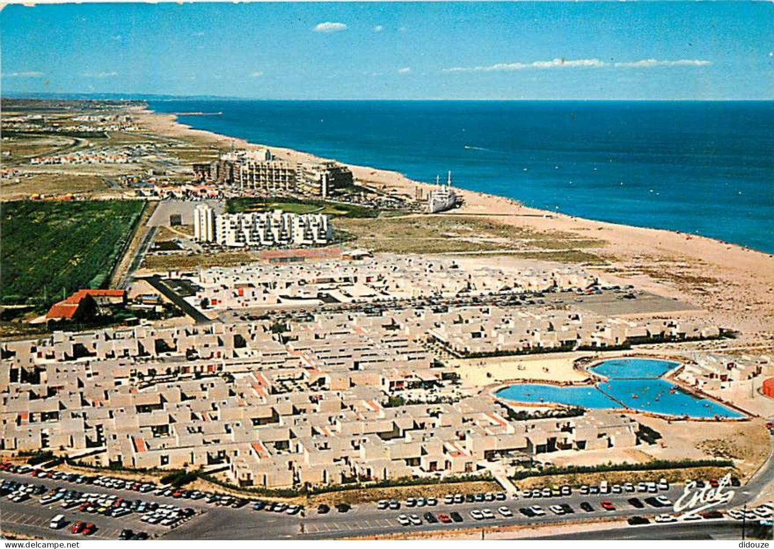 66 - Port Barcarès - Vue Aérienne. Le Village Vacances Les Portes Du Roussillon  La Résidehce Estany Et Le Grand Pavois  - Port Barcares