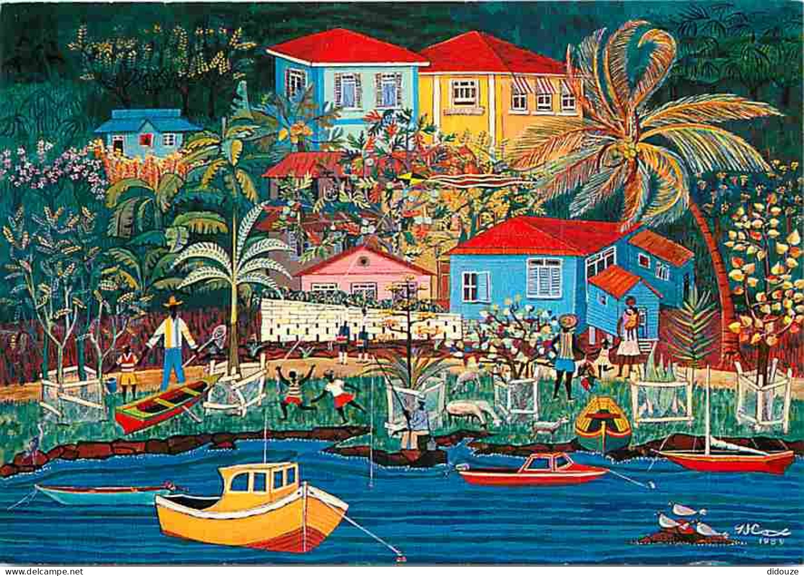 Antilles - Tropiques Au Quotidien - Illustration De Catherine Gallian  St Clair - CPM - Voir Scans Recto-Verso - Otros & Sin Clasificación
