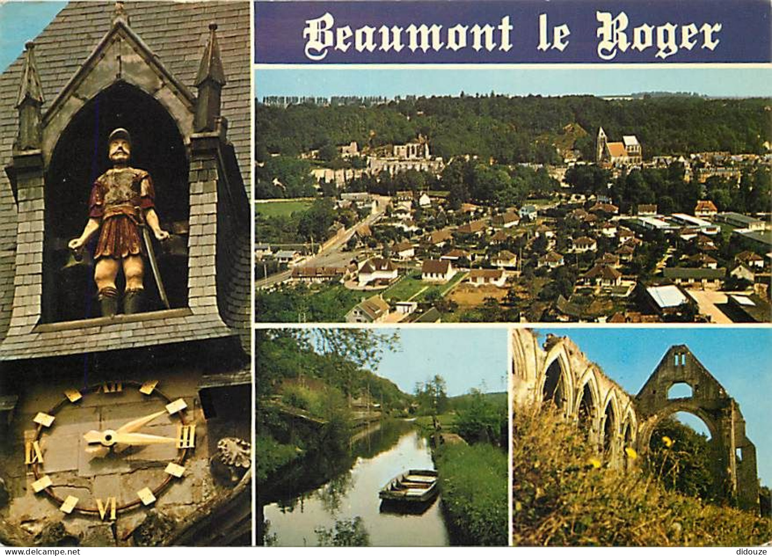 27 - Beaumont Le Roger - Multivues - Horloge - CPM - Voir Scans Recto-Verso - Beaumont-le-Roger