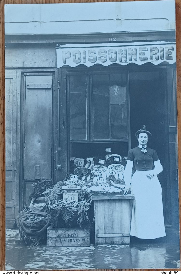 POISSONNERIE CARTE PHOTO   MAGASIN DEVANTURE - Photos