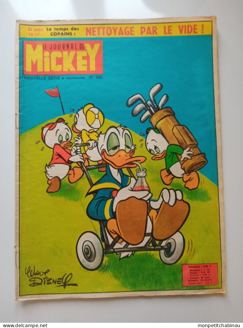 JOURNAL DE MICKEY N°583 (Juillet 1963) - Disney