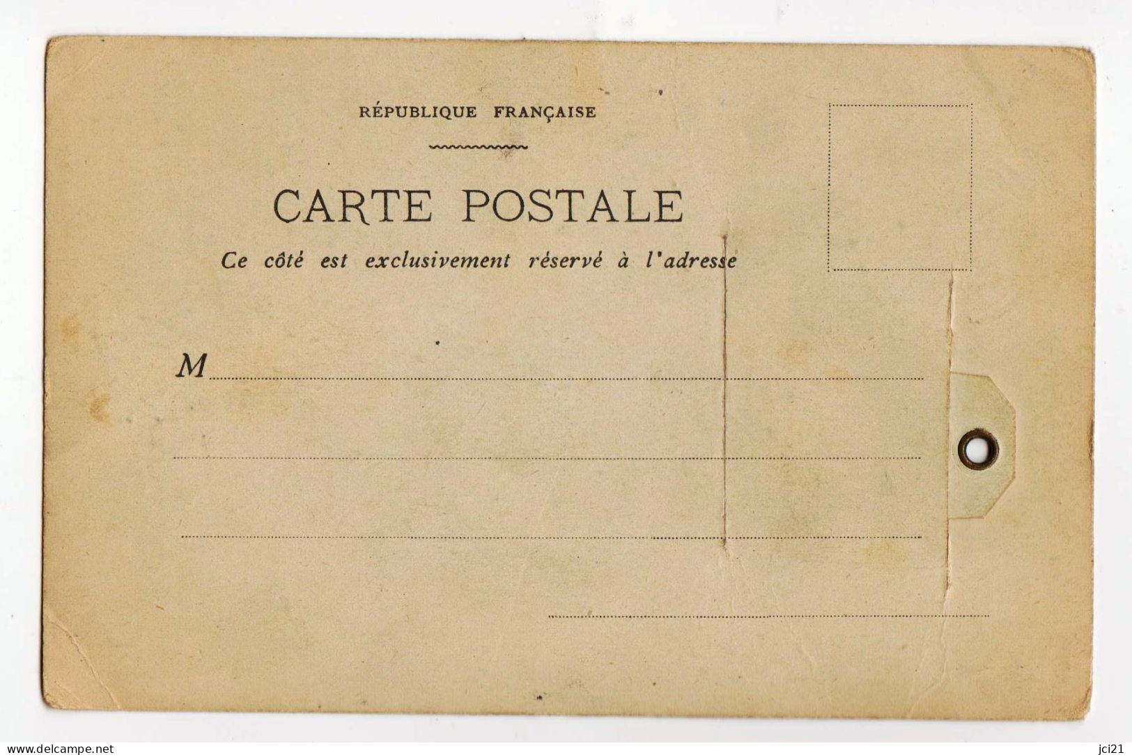 Carte Ancienne à Système. Ouverture De La Porte De La Calèche Laisse Apparaître Une Image érotique _CPAe06(1182) - Mechanical