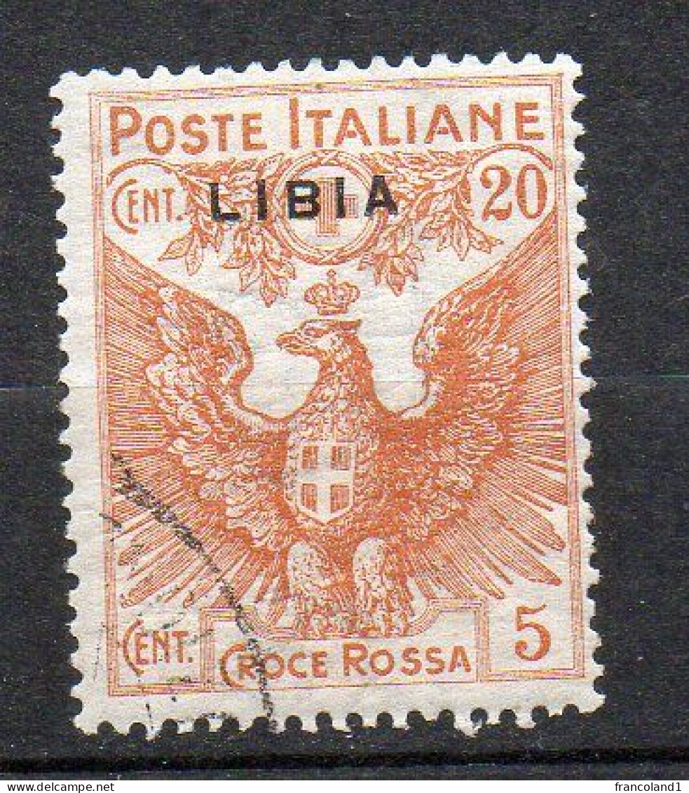 1915 Libia Croce Rossa N. 16 Used - Libya