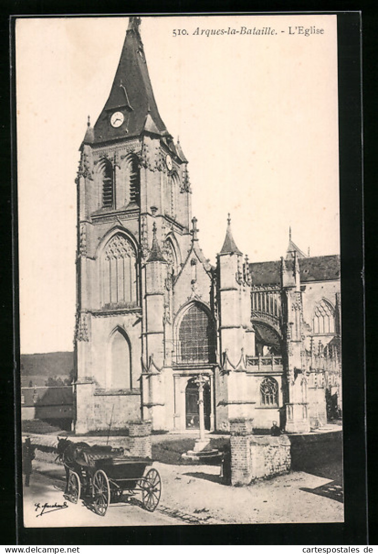 CPA Arques-la-Bataille, L`Eglise  - Arques-la-Bataille