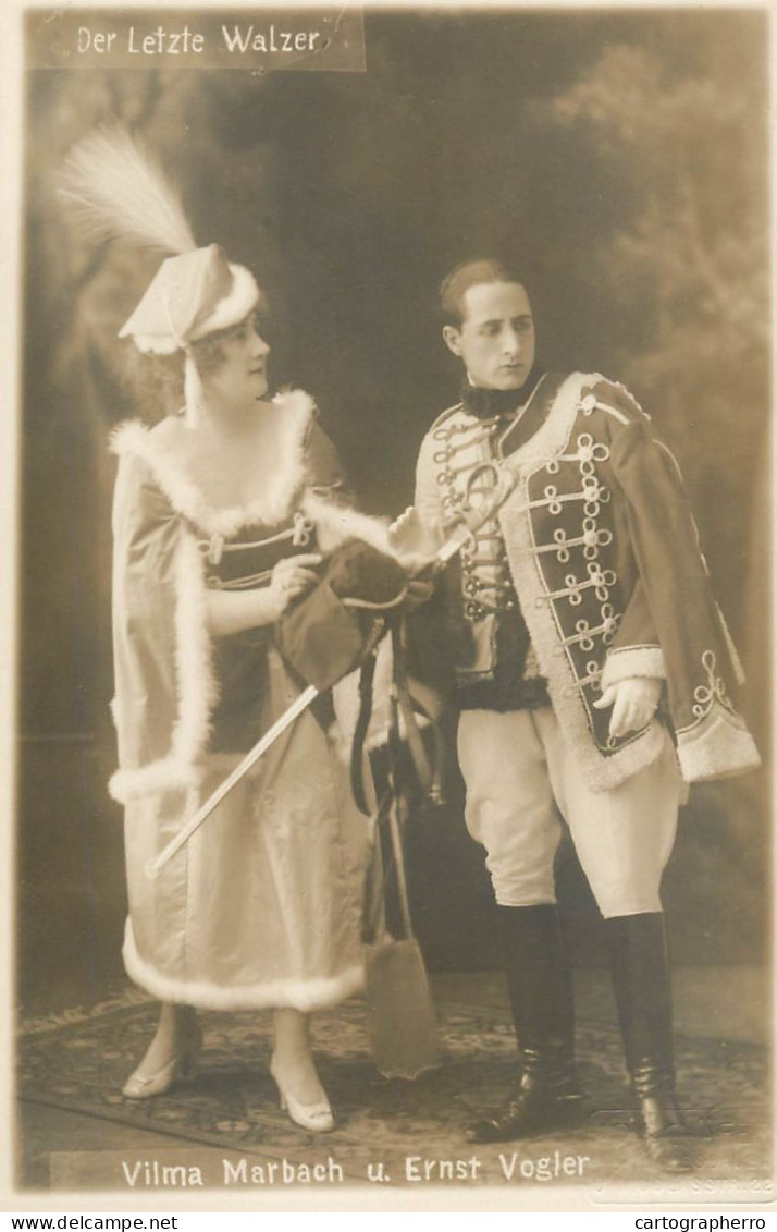 Opera Theatre Costumes Der Letze Walzer - Vilma Marbach Und Erns Vogler - Opéra