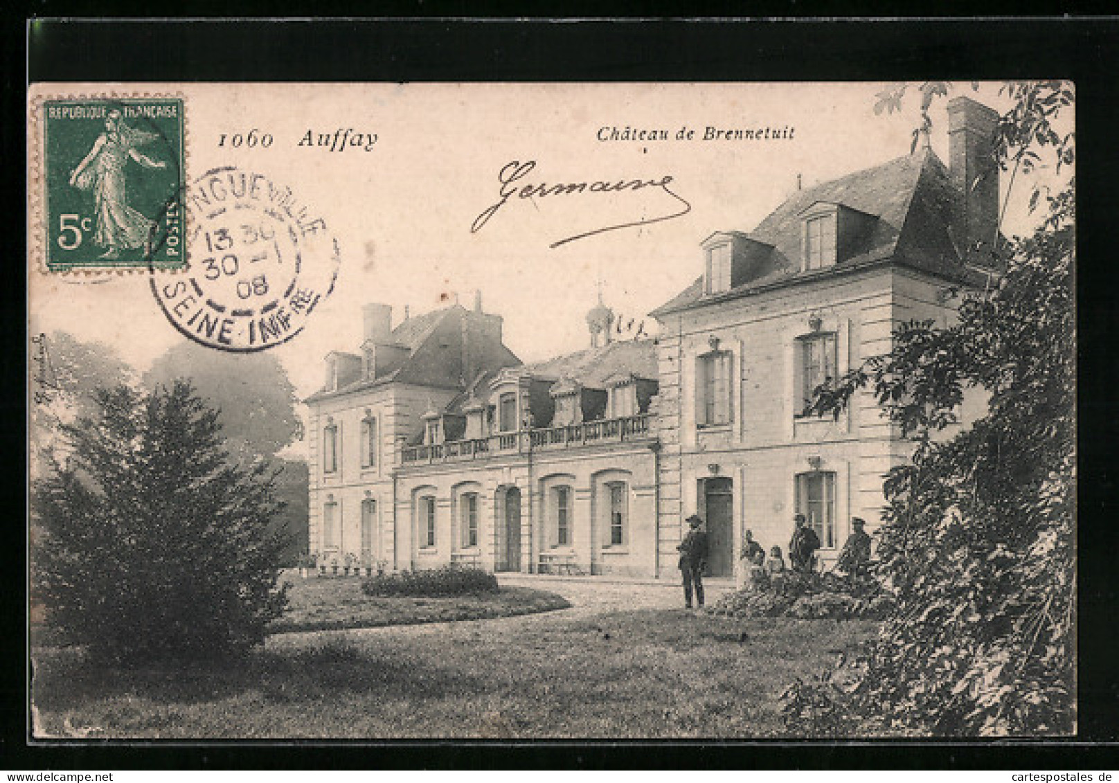 CPA Auffay, Chateau De Brenetuit  - Auffay