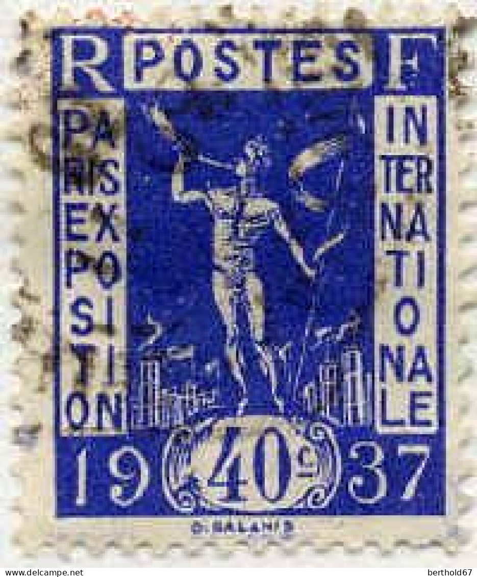 France Poste Obl Yv: 324 Mi:330 Paris Exposition Internationale Herold (cachet Rond) - Gebruikt