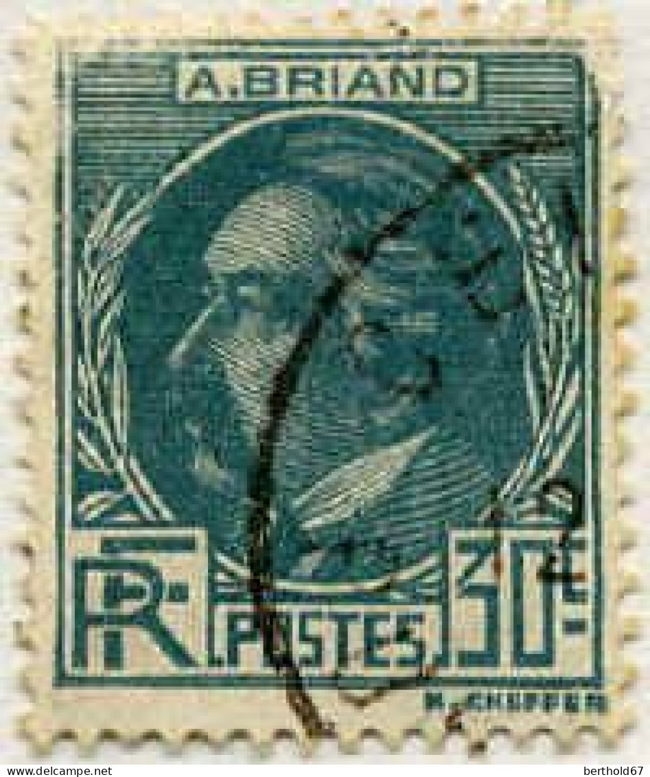 France Poste Obl Yv: 291 Mi:287 Aristide Briand Homme Politique (TB Cachet Rond) - Used Stamps