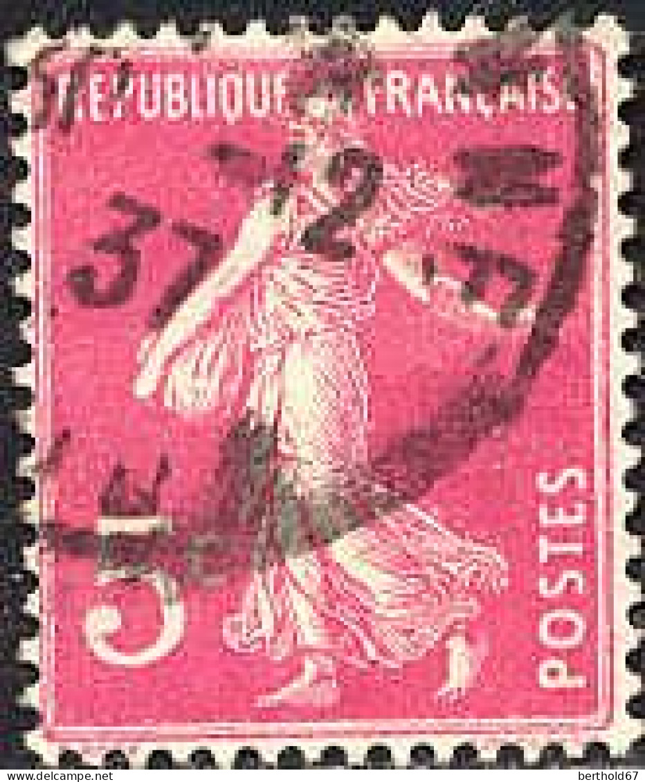 France Poste Obl Yv: 278B Mi:270 Semeuse Camée Sans Sol Fond Uni (TB Cachet Rond) - Used Stamps
