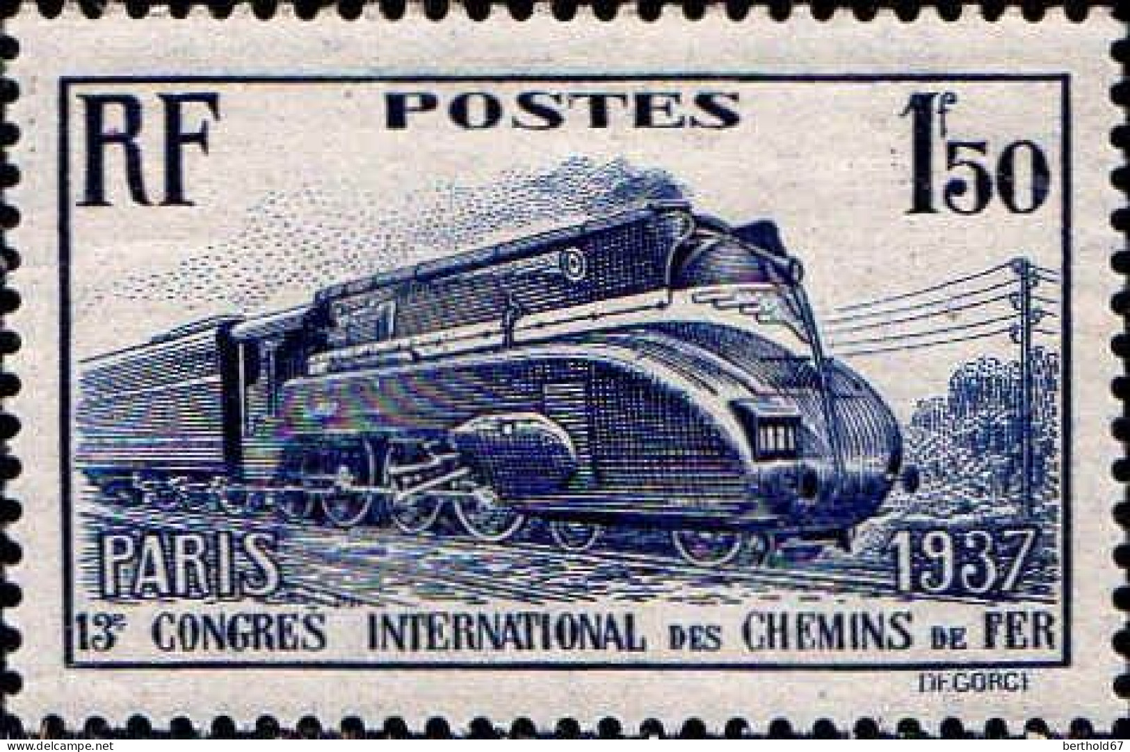 France Poste N** Yv: 340 Mi:346 Locomotive 2C1 - Nuevos