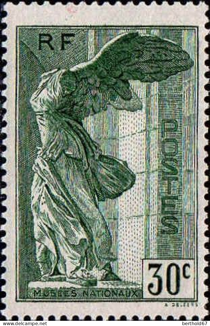 France Poste N* Yv: 354 Mi:359 Victoire De Samothrace (avec Charnière) - Unused Stamps