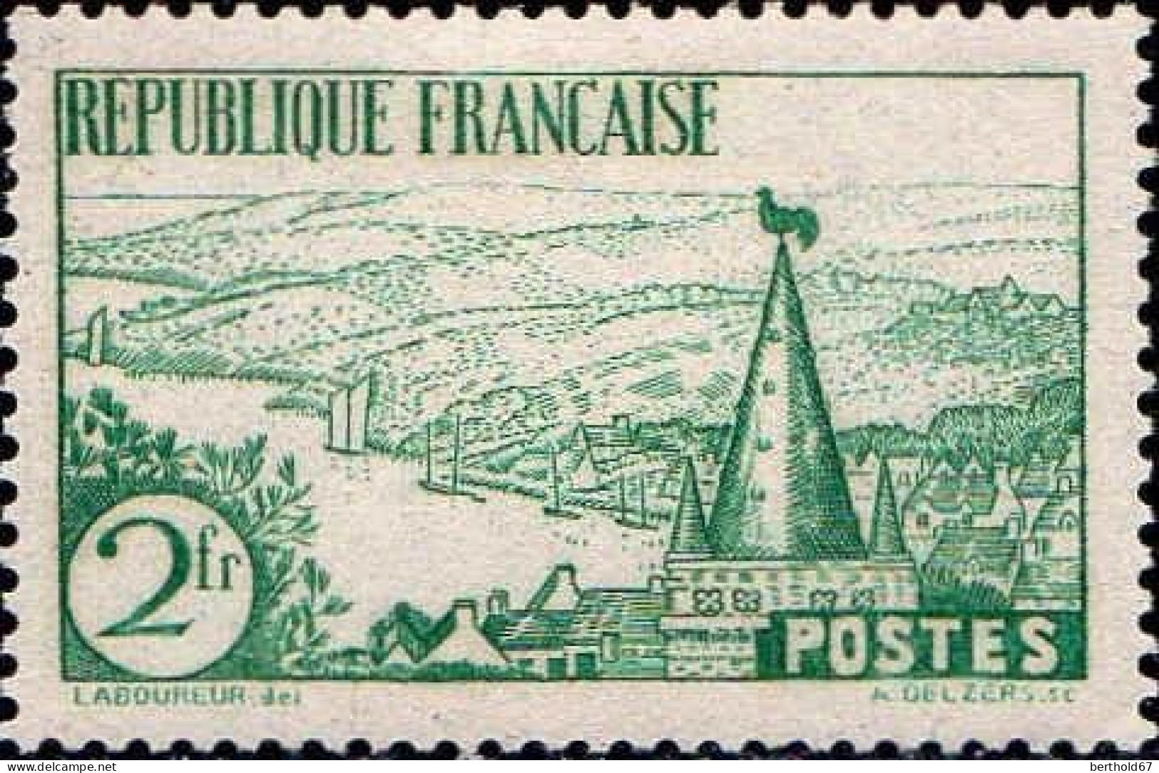 France Poste N* Yv: 301 Mi:296 Rivière De Bretagne (défaut Gomme) - Nuevos