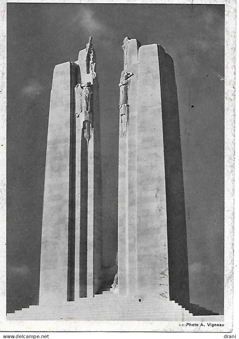 Entier Mémorial De Vimy - CaD VIMY 26VII36 - 1914-18