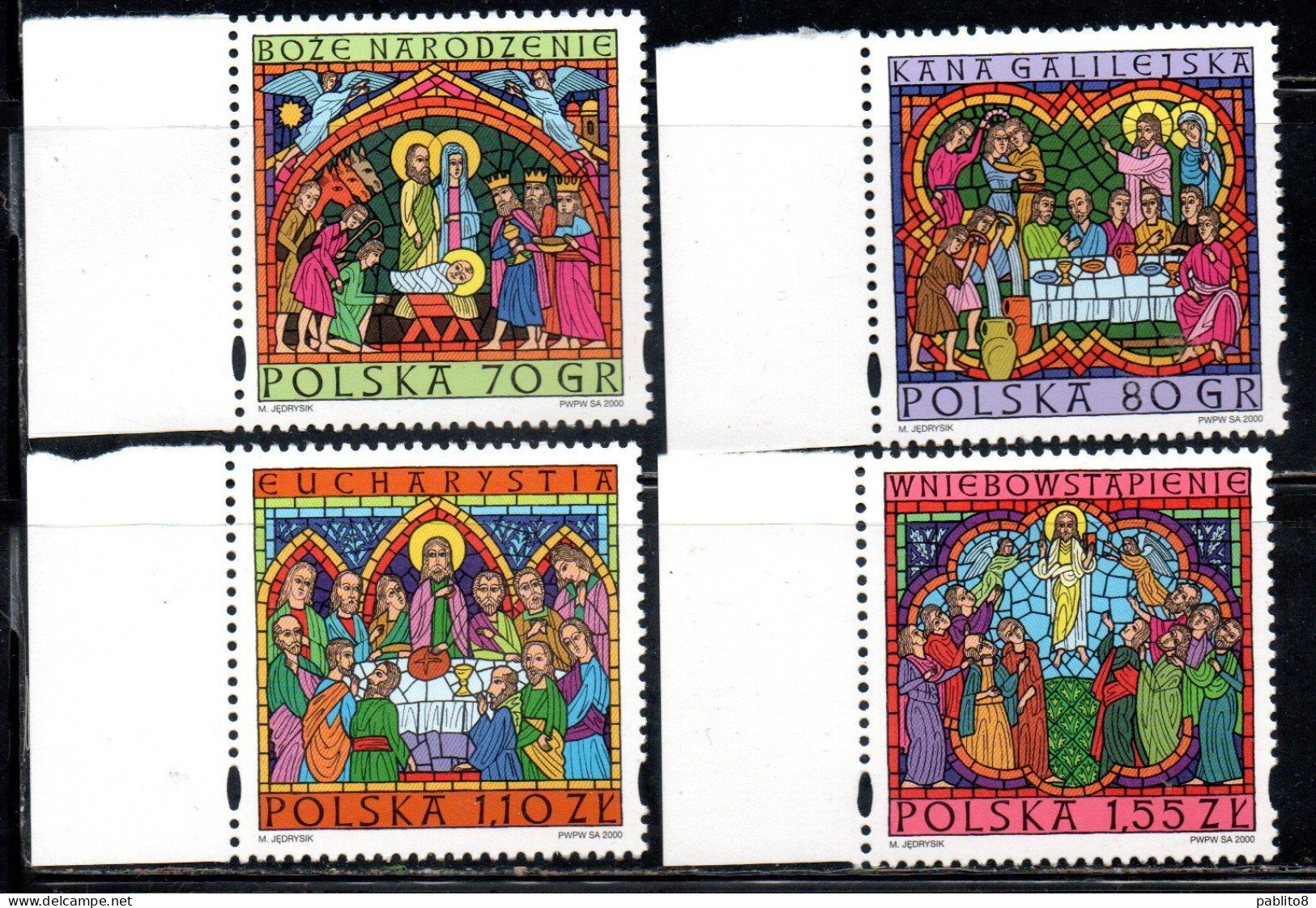 POLONIA POLAND POLSKA 2000 CHRISTMAS NATALE NOEL WEIHNACHTEN NAVIDAD NATAL COMPLETE SET SERIE COMPLETA MNH - Neufs