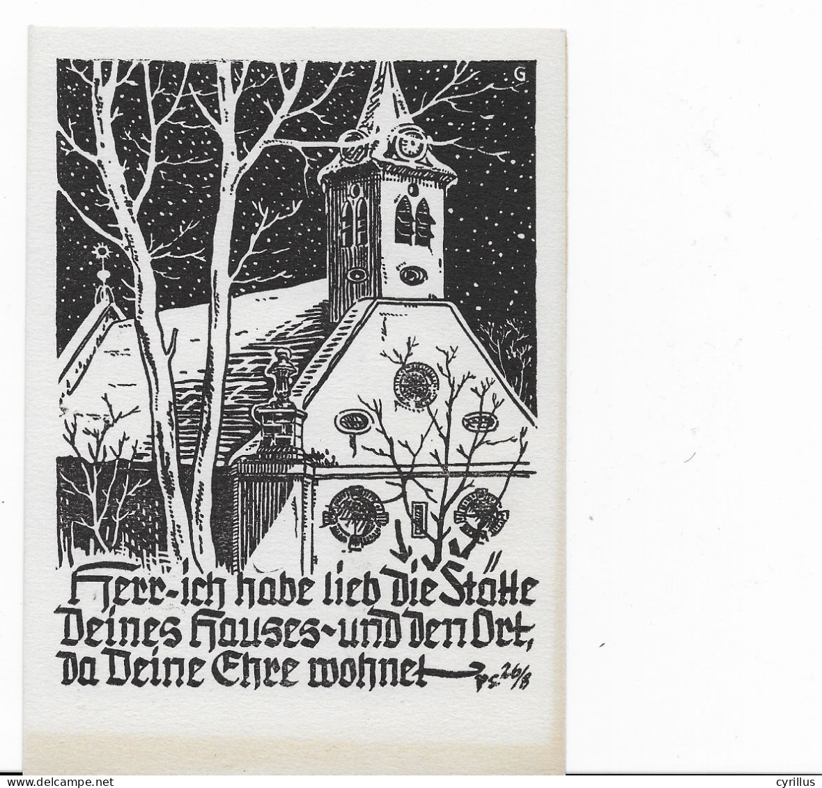 67 - SCHILTIGHEIM - Carte Signée GOETZELT -  Eglise Protestante Vue De La Rue Des Pompiers - Schiltigheim