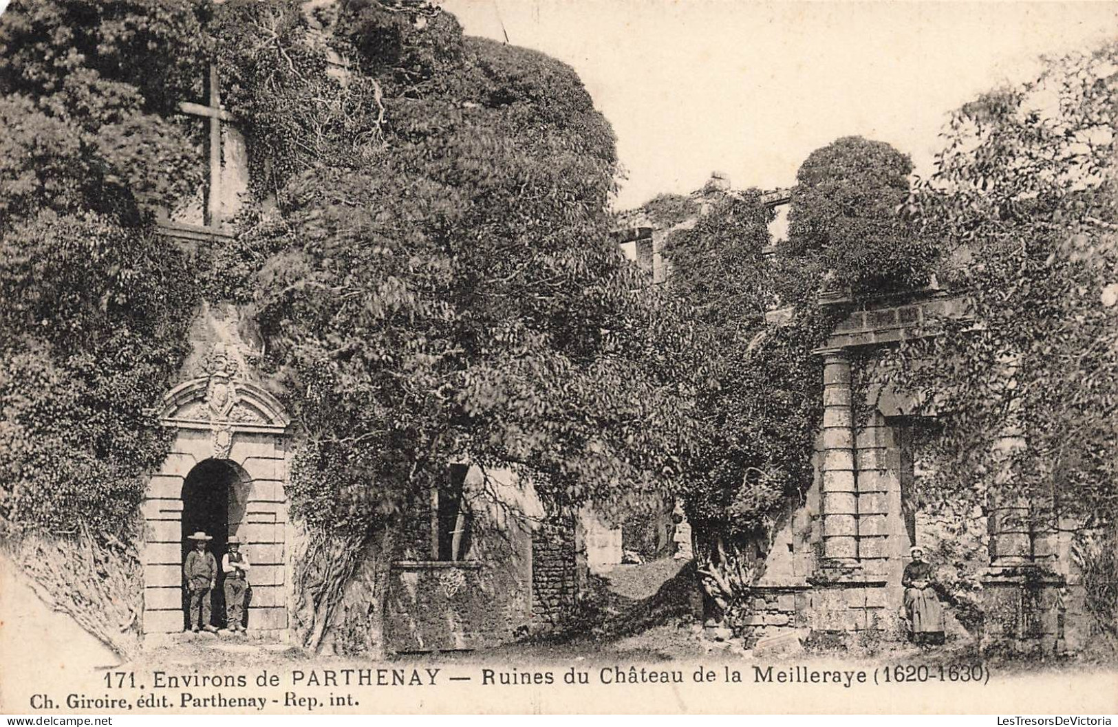 FRANCE - Environs De Parthenay - Ruines Du Château De La Meilleraye 1620-1630 - Carte Postale Ancienne - Parthenay