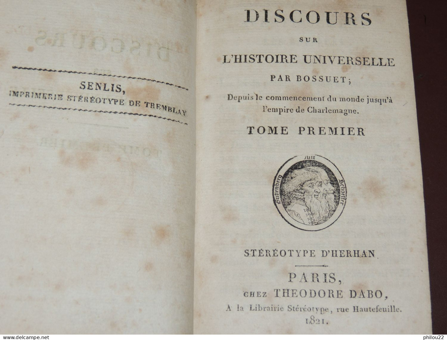 BOSSUET  Histoire Universelle + FLÉCHIER  Oraisons - 6 Vol. 19ème Bien Reliés - 1801-1900