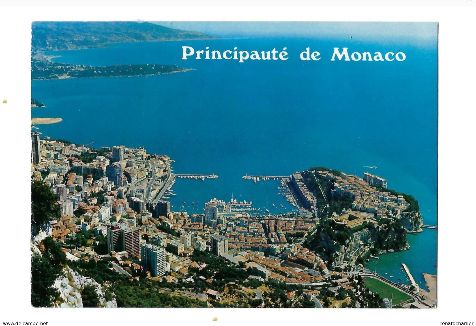 Au Loin,Menton Et La Frontière Italienne.Expédié à Koksijde (Belgique) - Panoramische Zichten, Meerdere Zichten