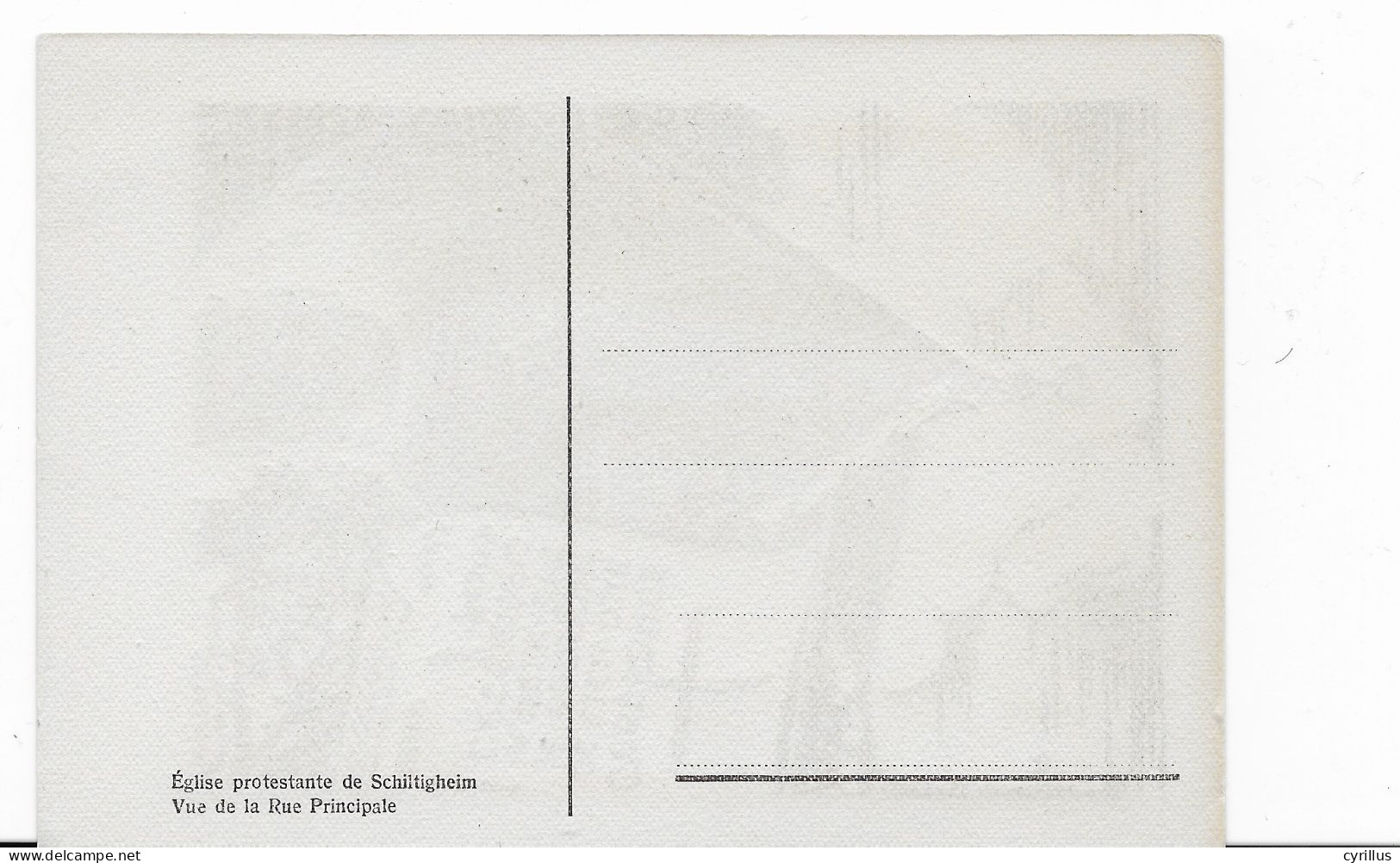 67 - SCHILTIGHEIM - Carte Signée GOETZELT -  Eglise Protestante Vue De La Rue Principale - Schiltigheim