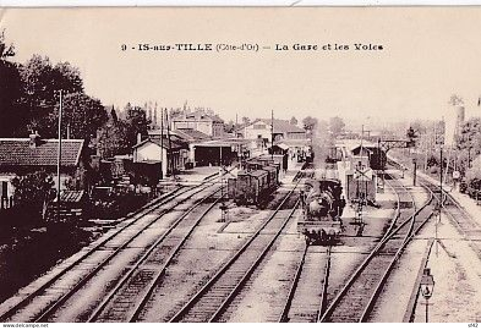 IS SUR TILLE                    La Gare Et Les Voies - Is Sur Tille