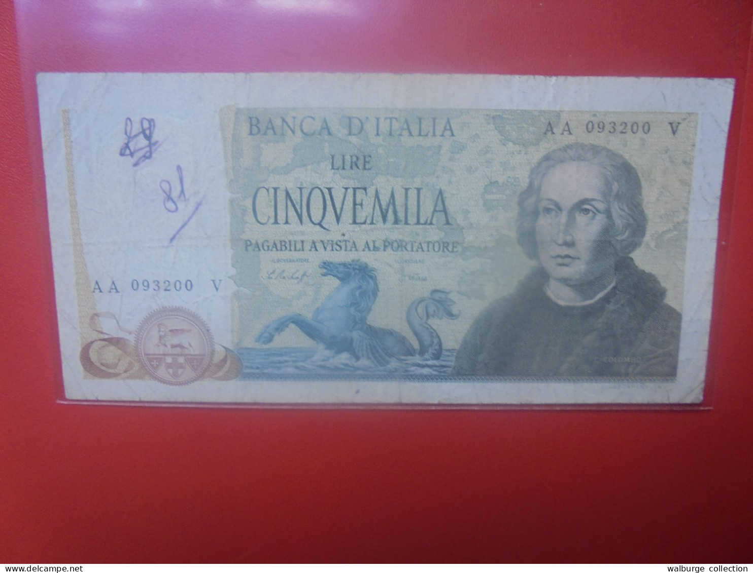 ITALIE 5000 LIRE 1977 Circuler (B.33) - 5000 Liras