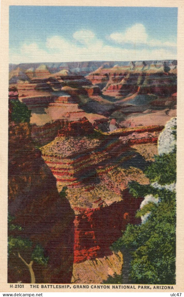 - NEAR GRAND VIEW. GRAND CANYON NATIONAL PARK. ARIZONA. - 4 Cards -  Scan Verso - - Grand Canyon