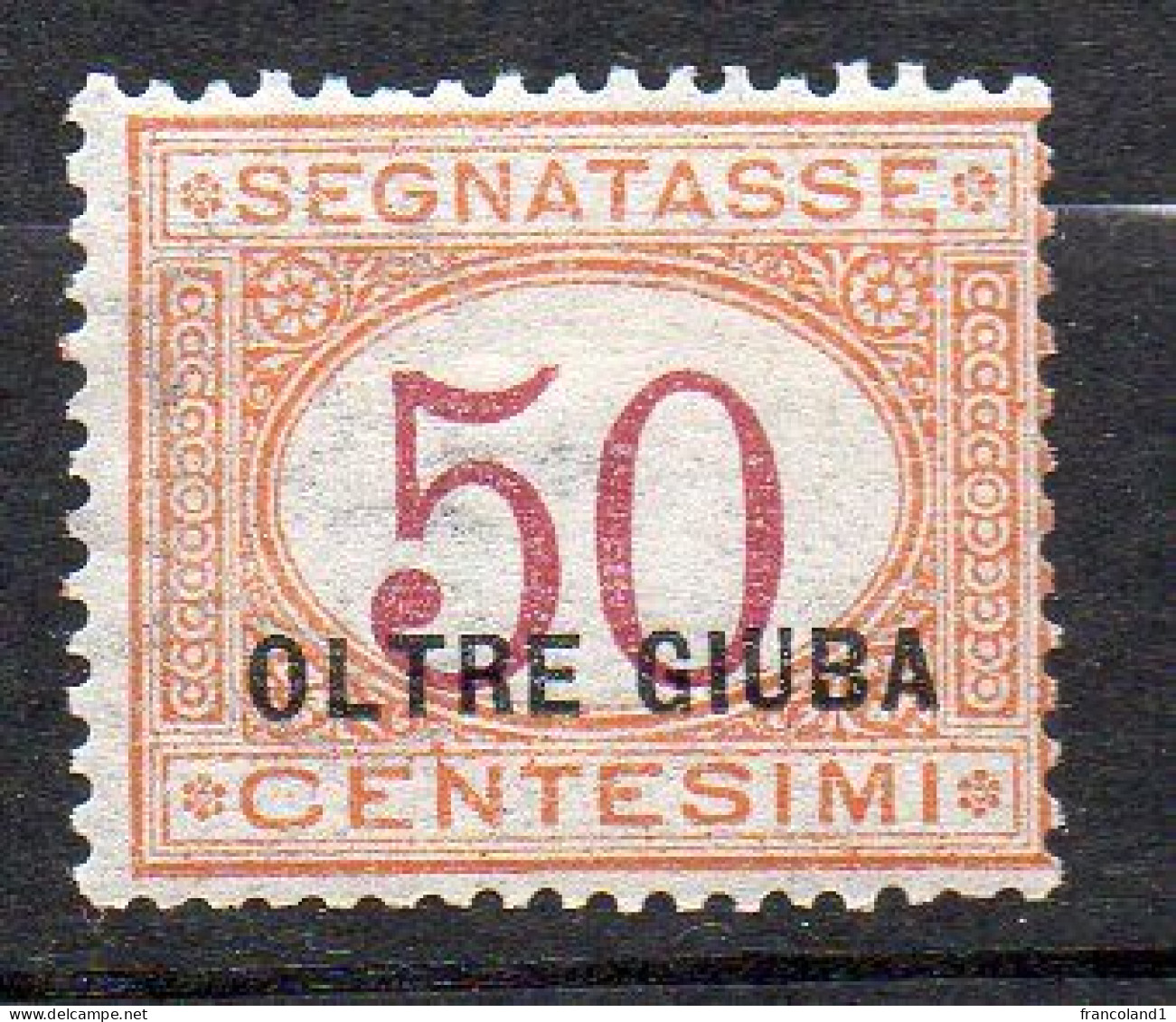 Oltre Giuba 1925  Segnatasse N. 6 Nuovo MLH* Sassone 70 Euro; - Oltre Giuba