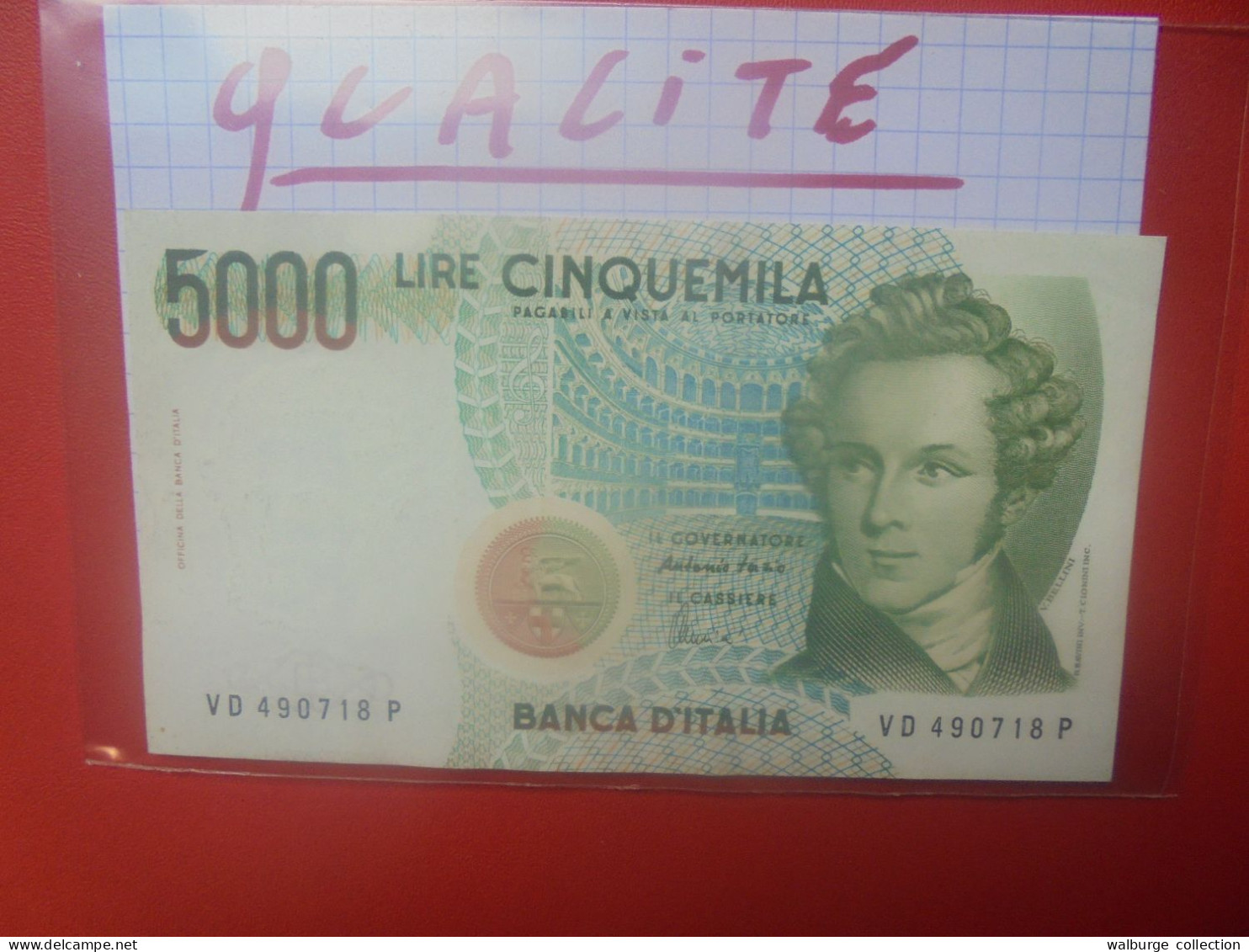ITALIE 5000 LIRE 1985 Circuler Jolie Qualité (B.33) - 5.000 Lire