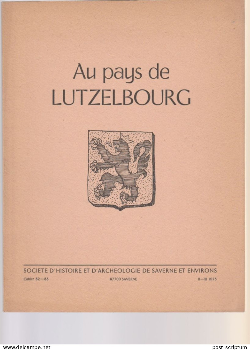 Revue- Au Pays De Lutzelbourg - Tourism & Regions