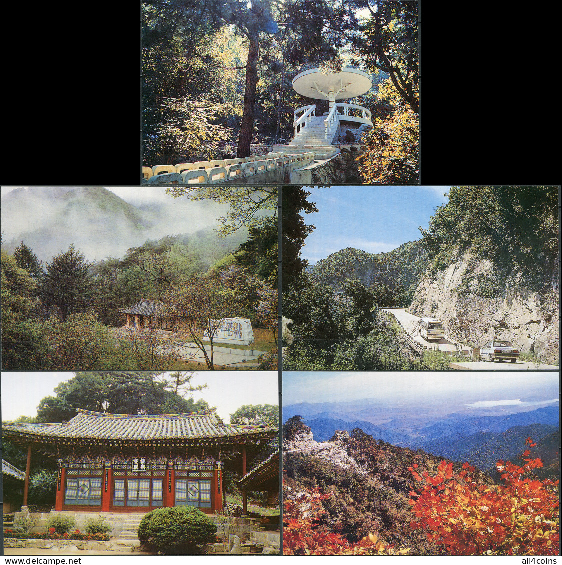 Korea. 2001. Mount Kuwol (Mint) Set Of 5 PostCards - Corea Del Nord