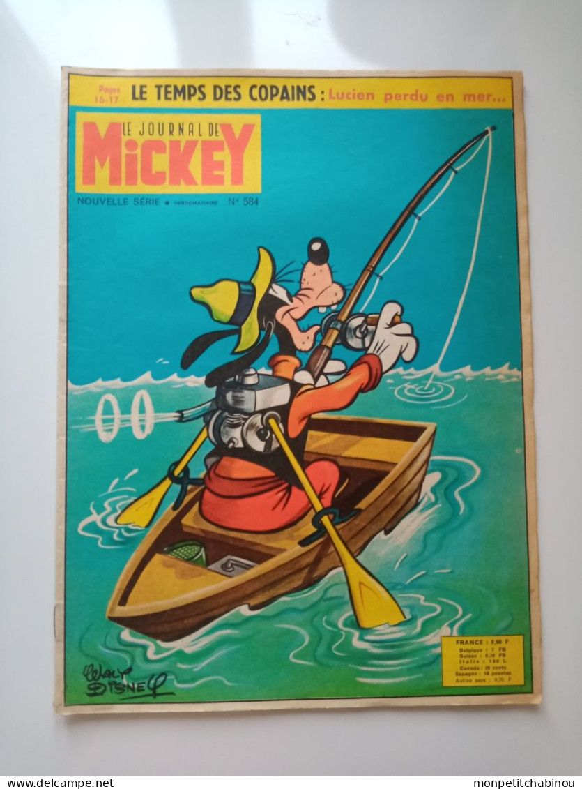 JOURNAL DE MICKEY N°584 (Juillet 1963) - Disney