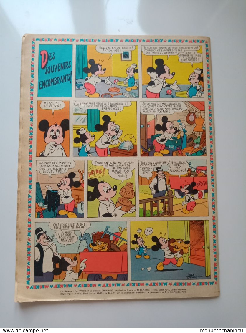 JOURNAL DE MICKEY N°584 (Juillet 1963) - Disney