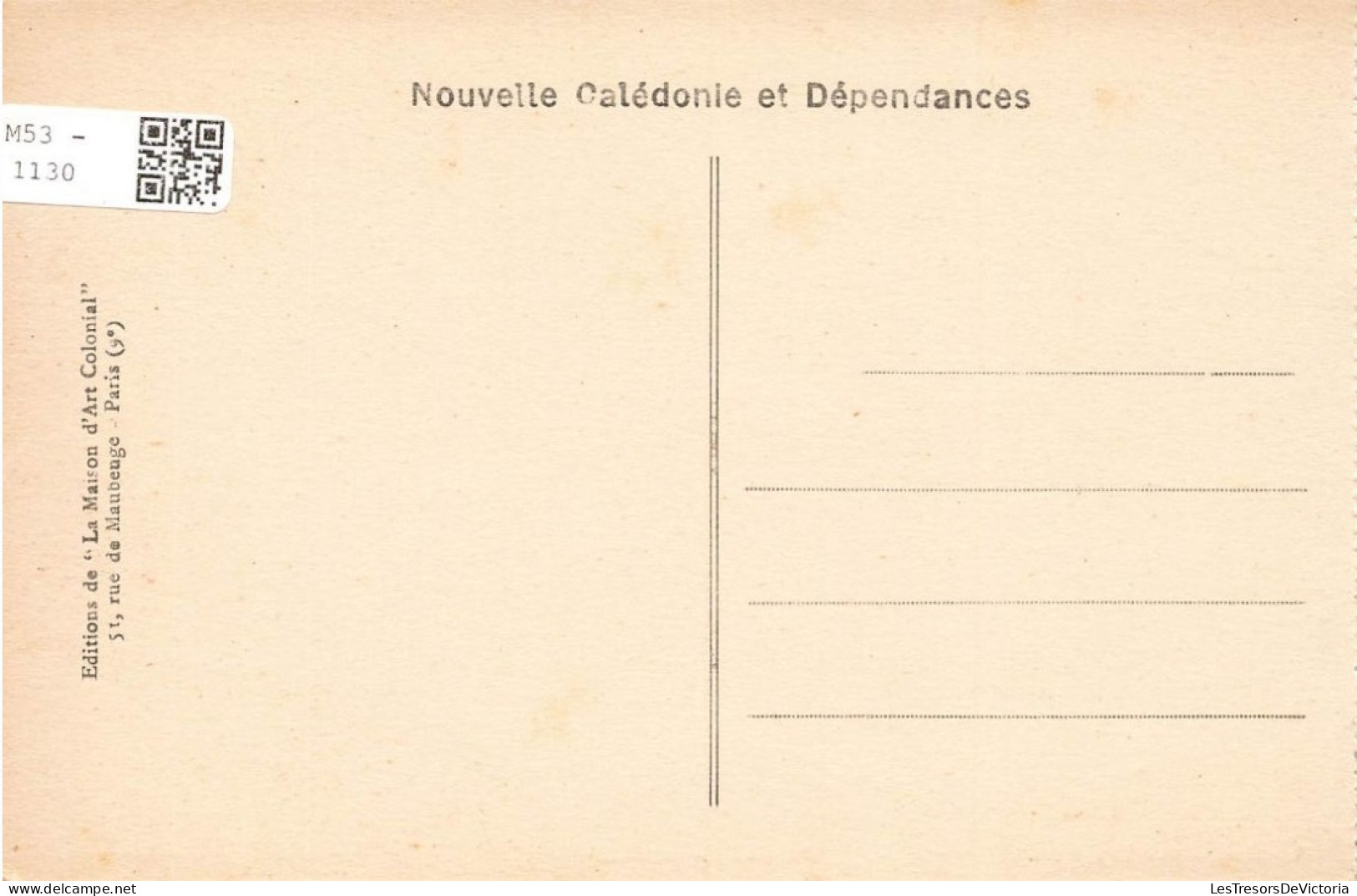 FRANCE - Nouvelle Calédonie Et Dépendances - Le Lazaret De Ducos - Cliché Maison D'Art Colonial - Carte Postale Ancienne - Nouvelle Calédonie