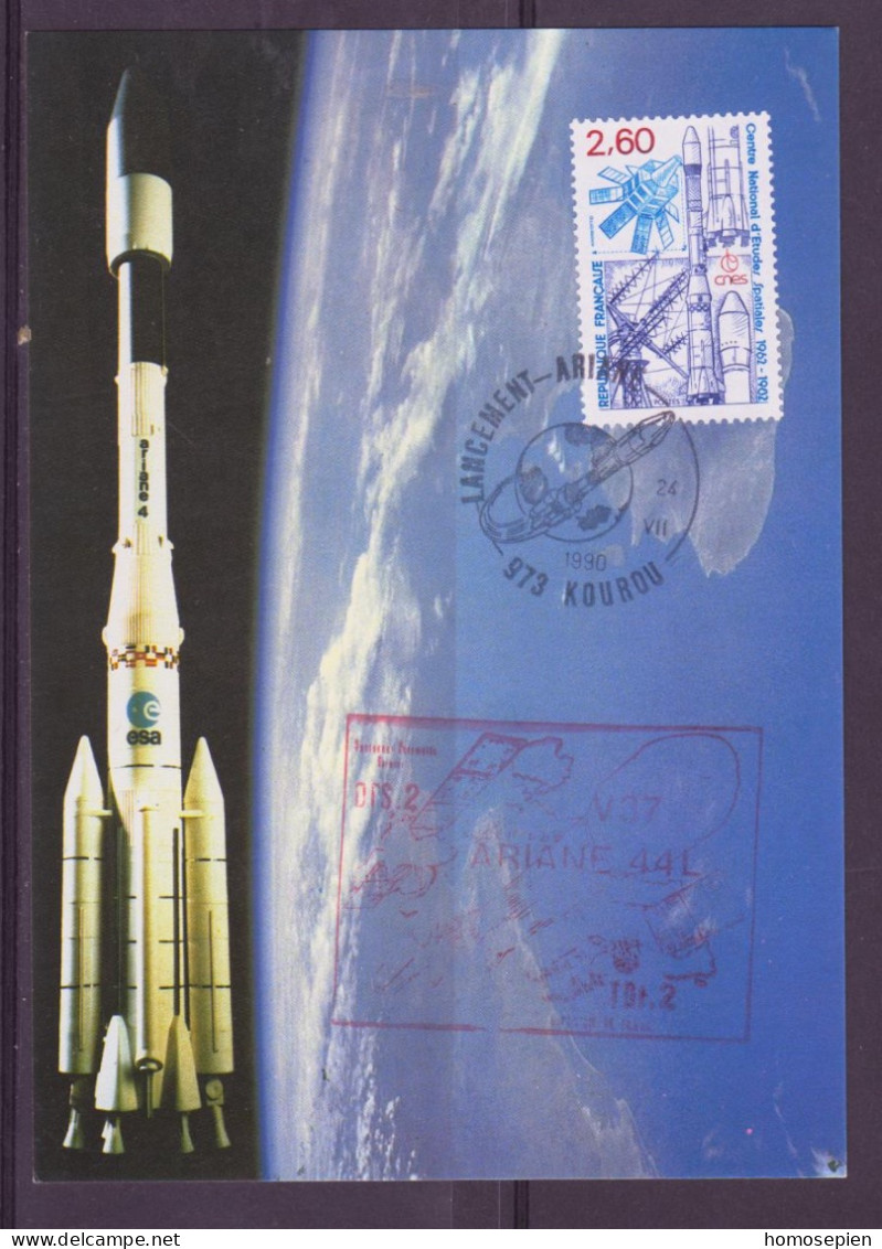 Espace 1990 07 25 - SEP - Ariane V37 - Carte - Europa